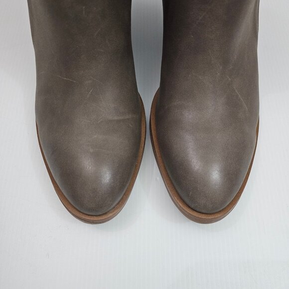 Korks By Kork Ease Shyla Ankle Boot Womens 9 Taupe Block Heel Buckle Strap NEW - Picture 6 of 15